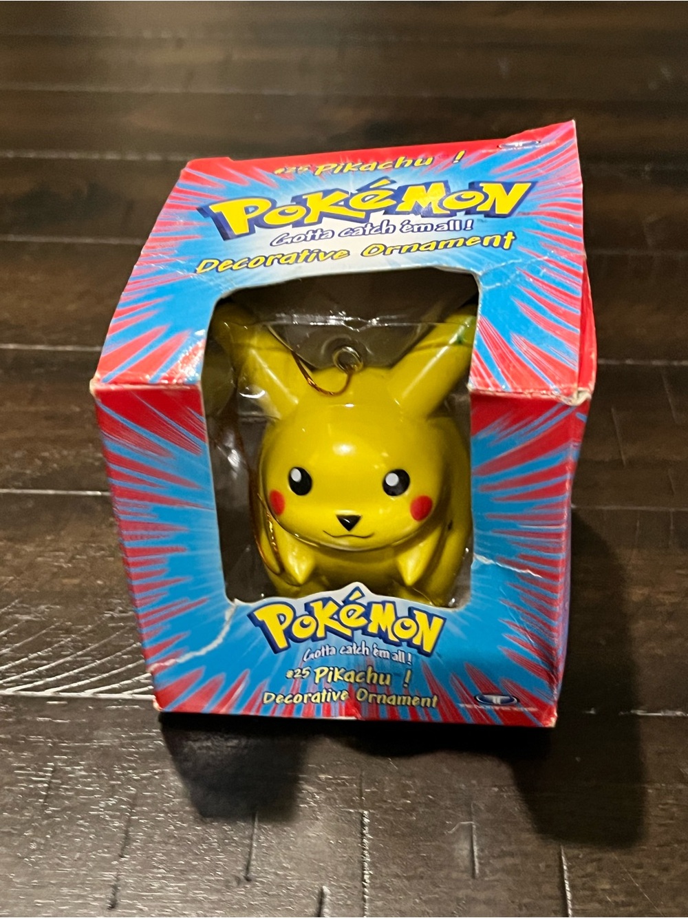 #25 Pikachu 1999 Vintage Ornament Official Nintendo